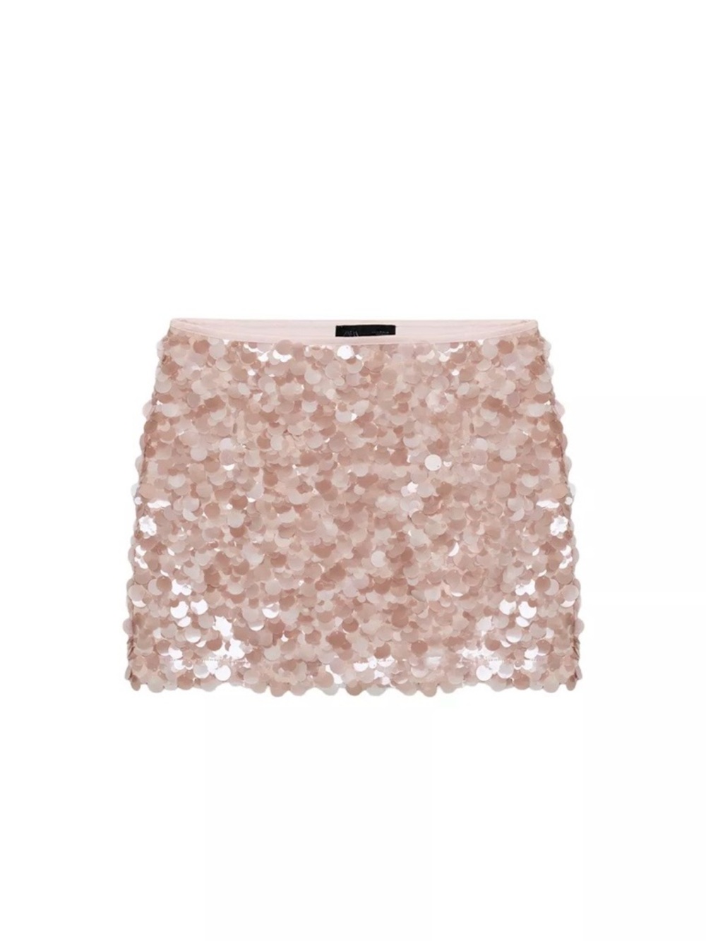 Zara Pink Sequin Mini Skirt